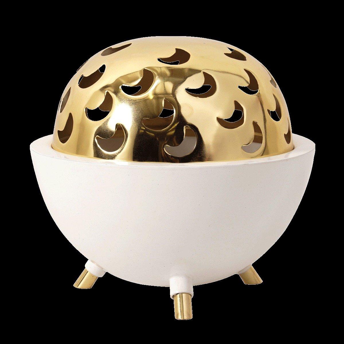 

Classy stainless steel serving bowl gold 20x20x19 cm