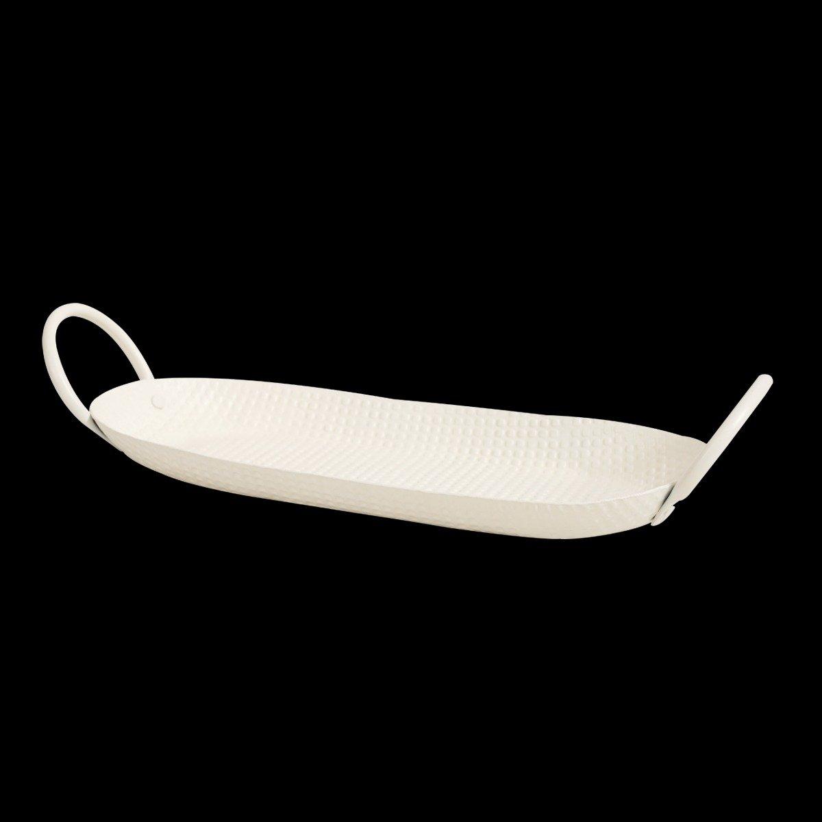 

Crate serving tray steel beige 35x15x5 cm