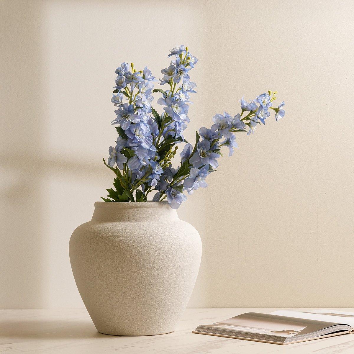 

Blue delphinium single stem flower 82 cm