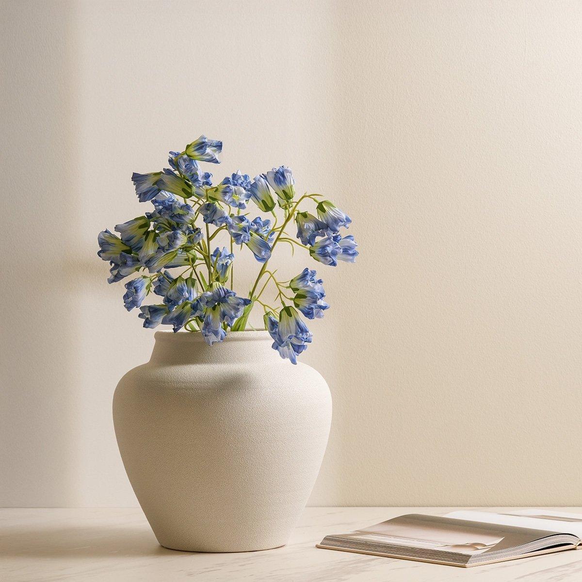 

Blue campanula single stem flower 77 cm