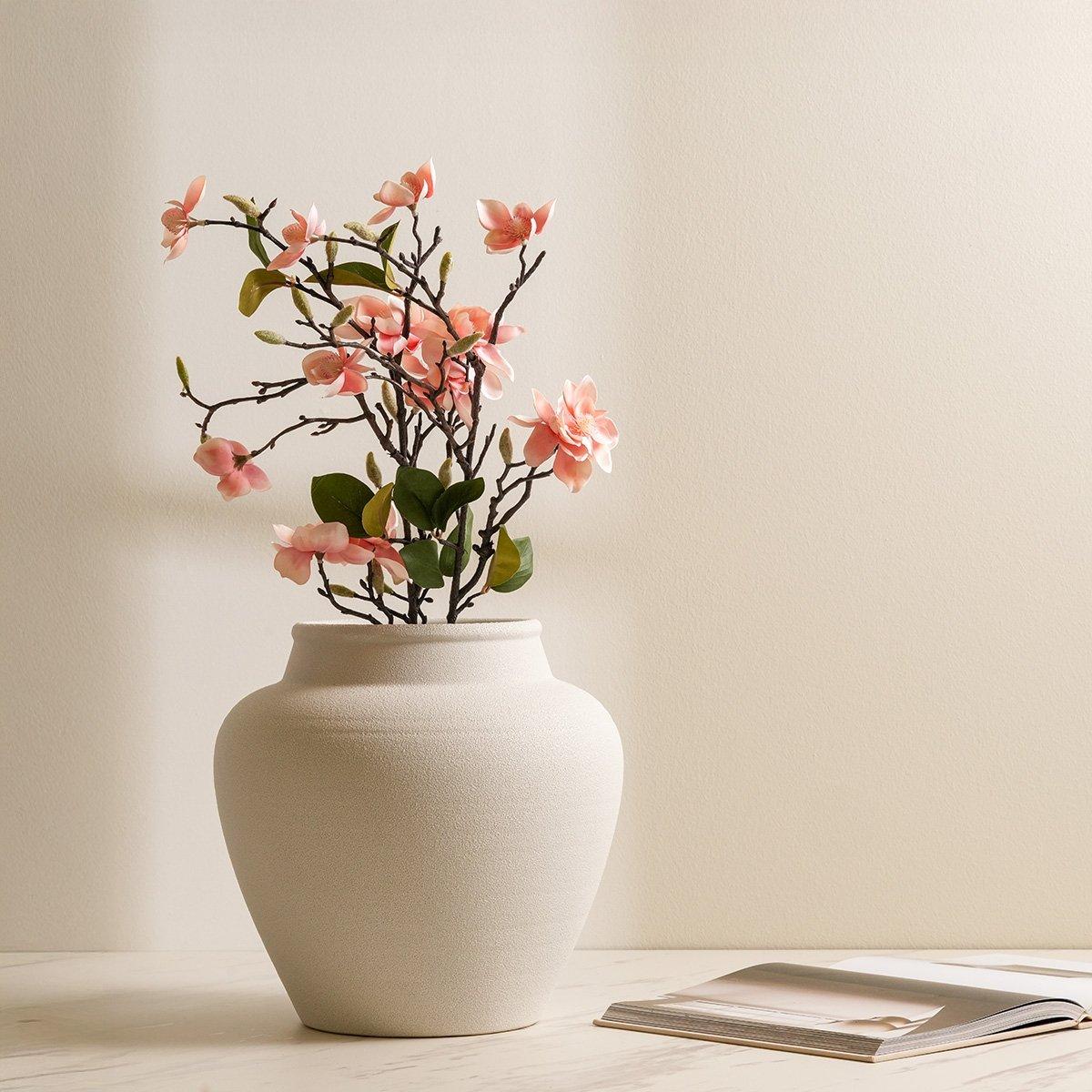 

Pink magnolia single stem flower 83 cm