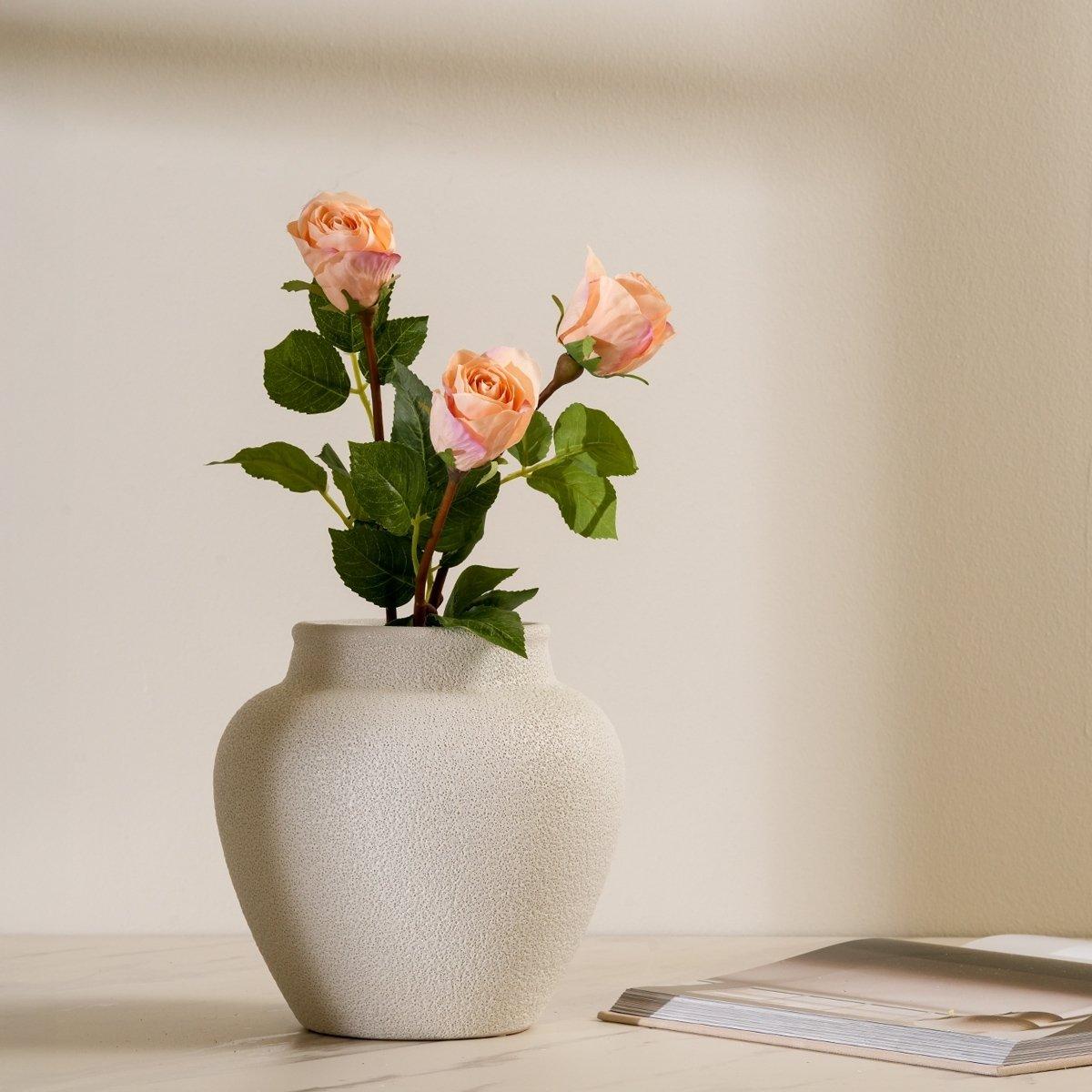 

Pink rose single stem flower 51 cm