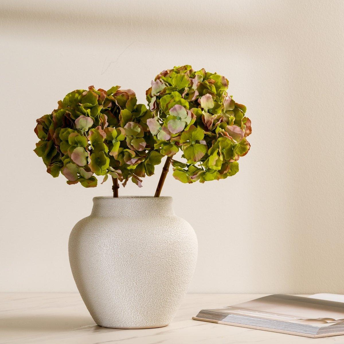 

Green hydrangea single stem flower 45 cm