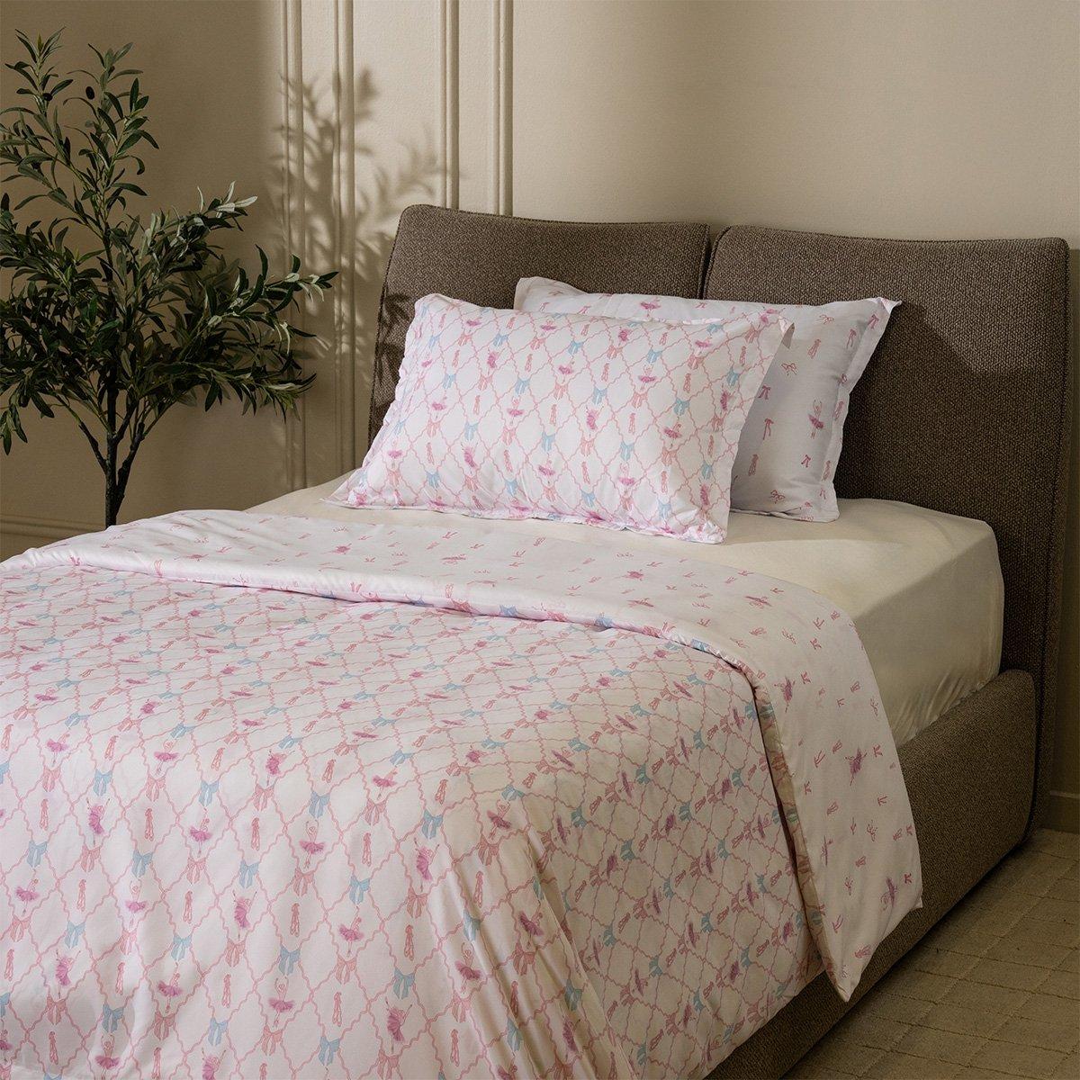 

Ballerina kids 3pcs duvet cover set white 200x200 cm