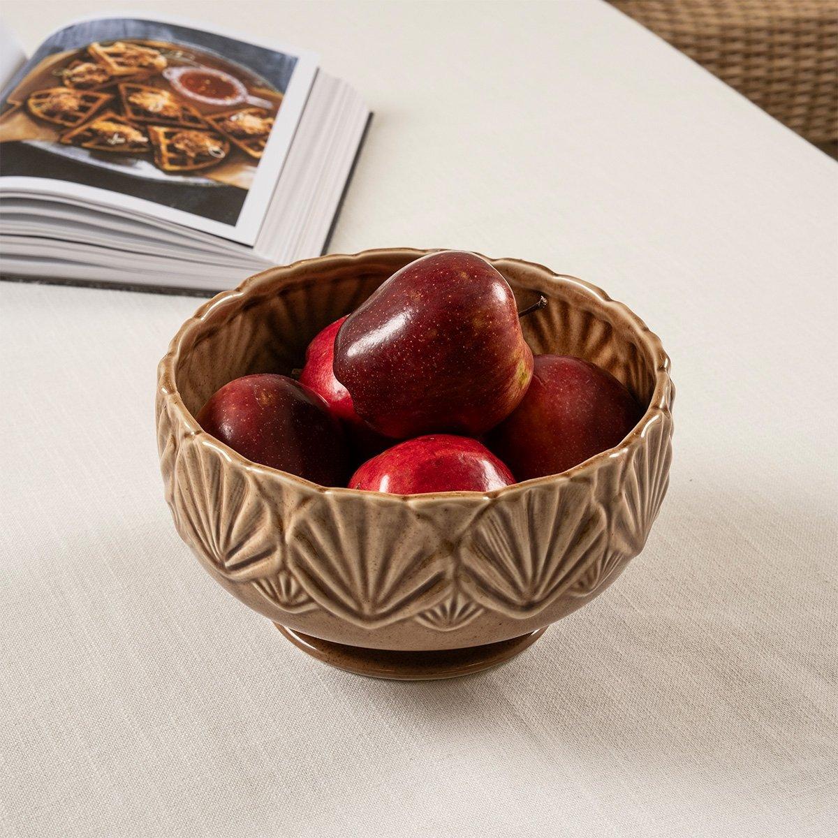 

Lulu serving bowl beige 21. 5 cm