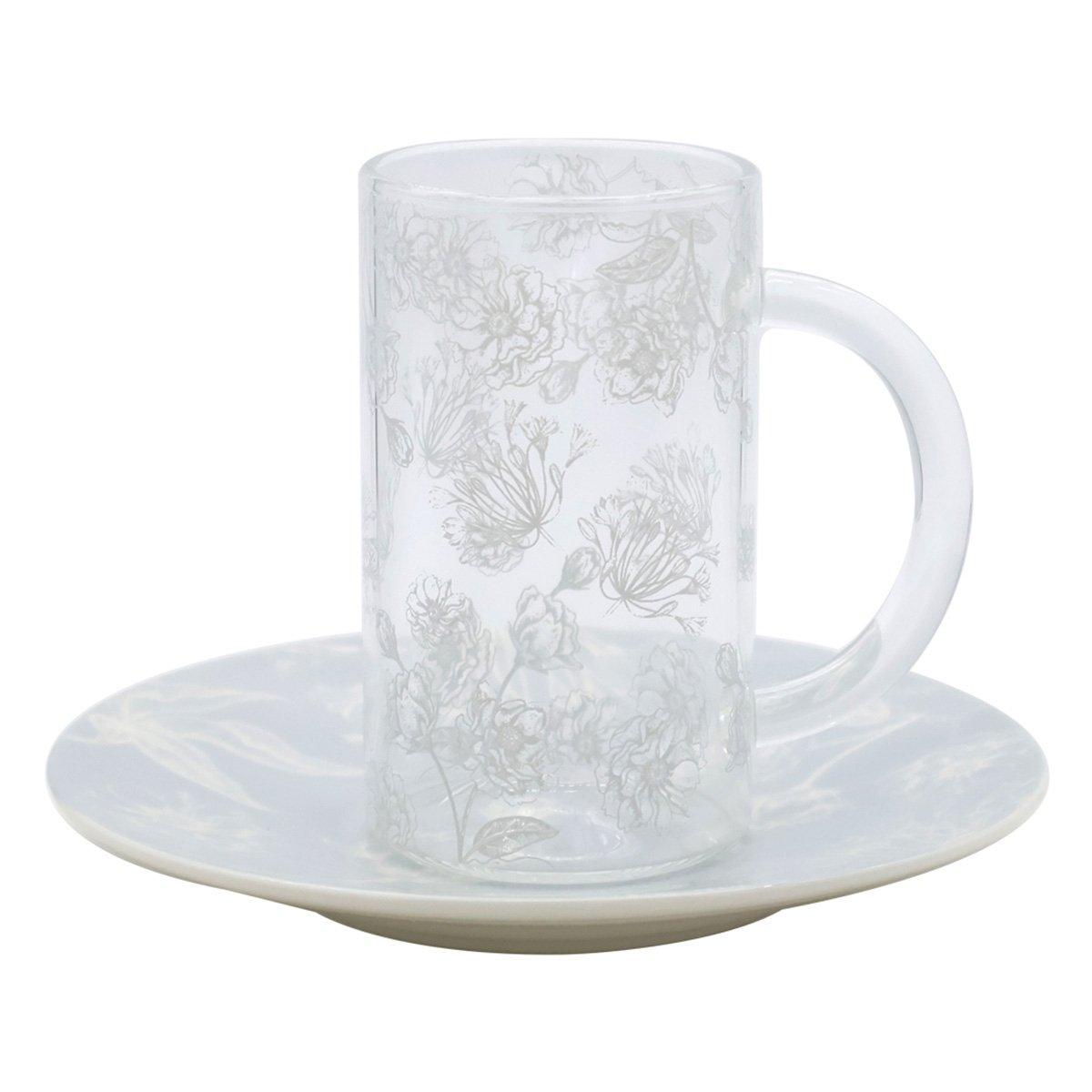 

Evelyn new bone istikana set 6 pcs grey