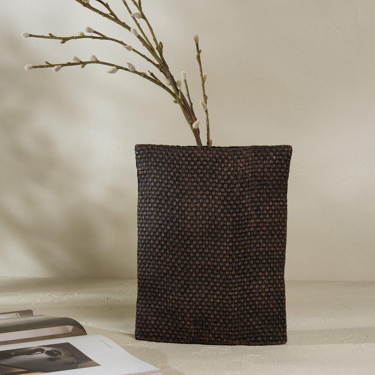 

Feita poly vase black 24. 5x7. 5x30. 5 cm