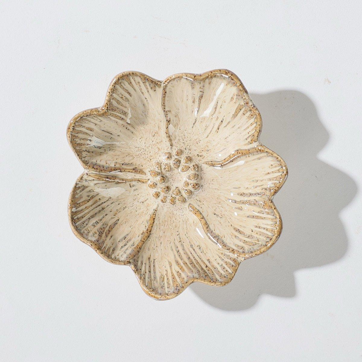 

Ayla deco plate beige 9. 8x9. 5x3 cm