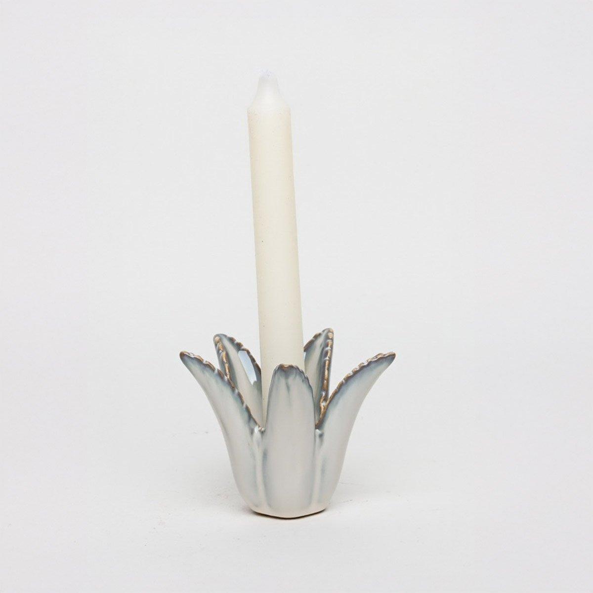 

Aloe vera candle holder beige 9. 8x9. 5x8. 3 cm
