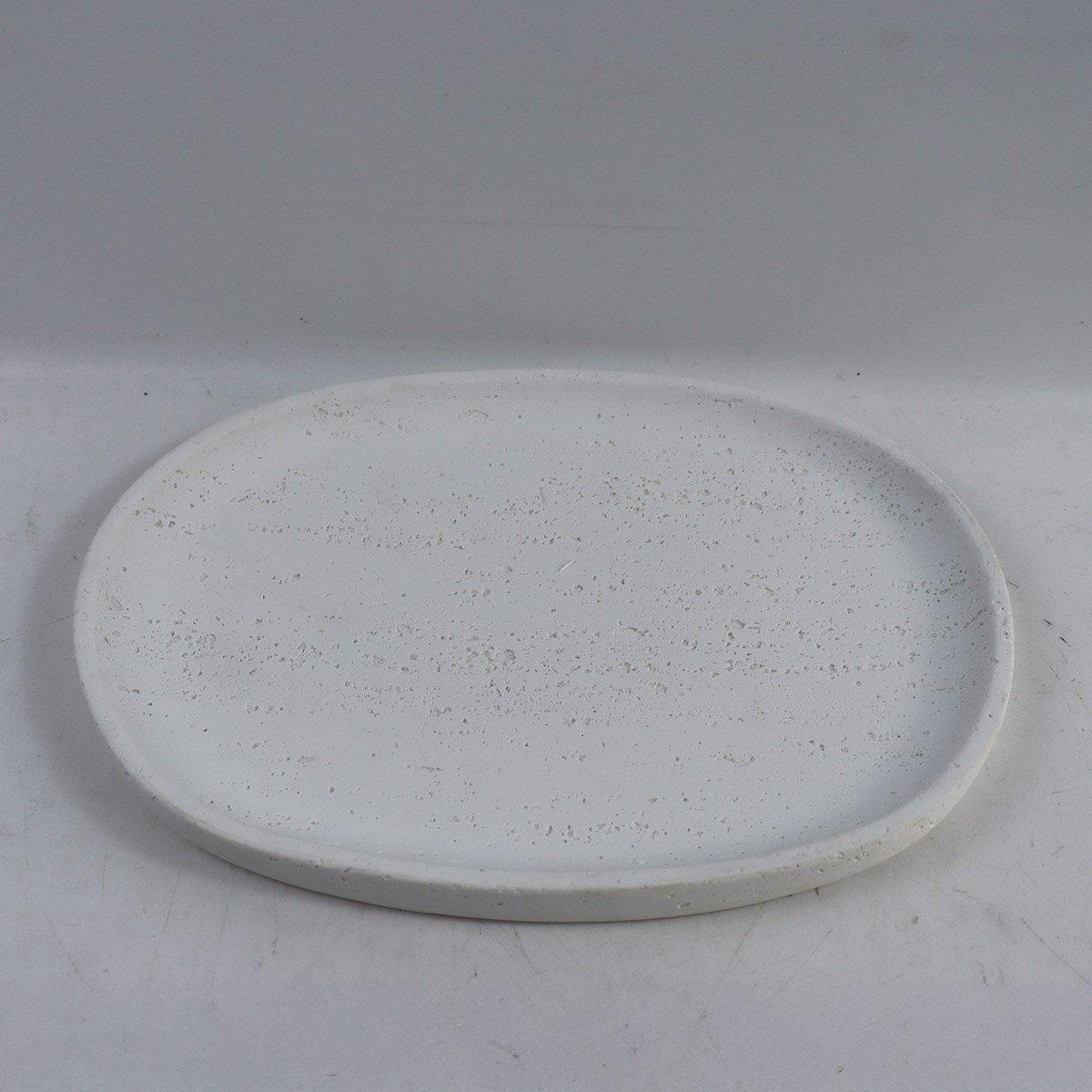 

Oblong resin tray white 29x2x21 cm