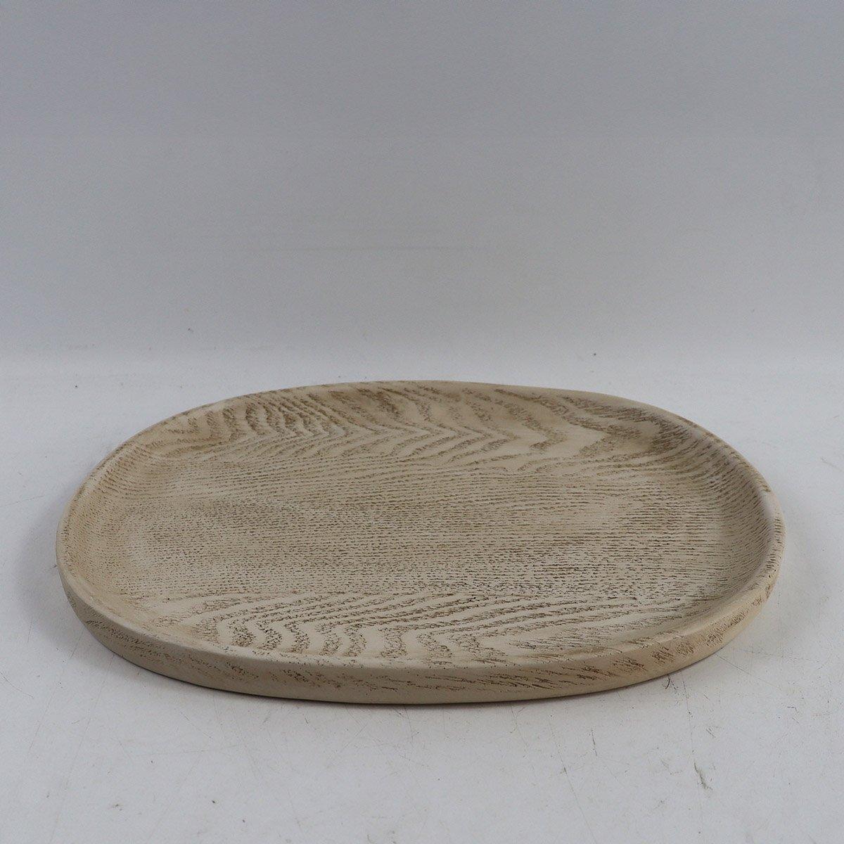

Round tray beige 29x2x21 cm