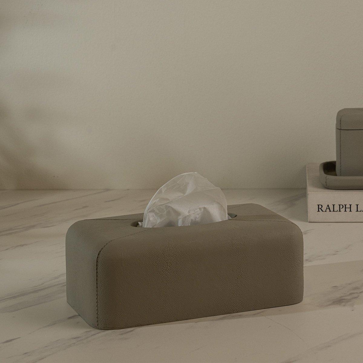 

Rubble tissue box brown 27x15x10 cm