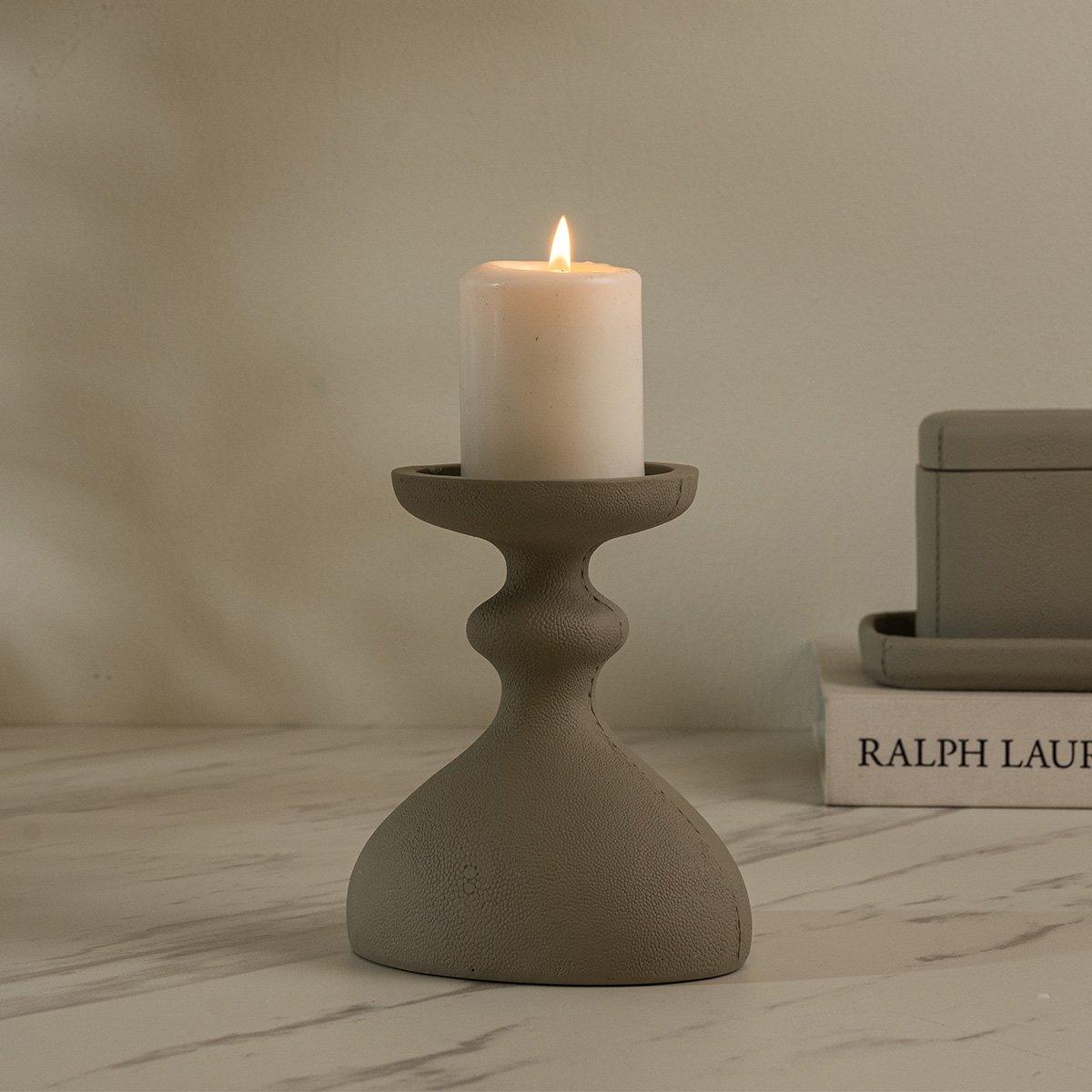 

Wicks candle holder brown 13. 5x10. 5x15. 5 cm