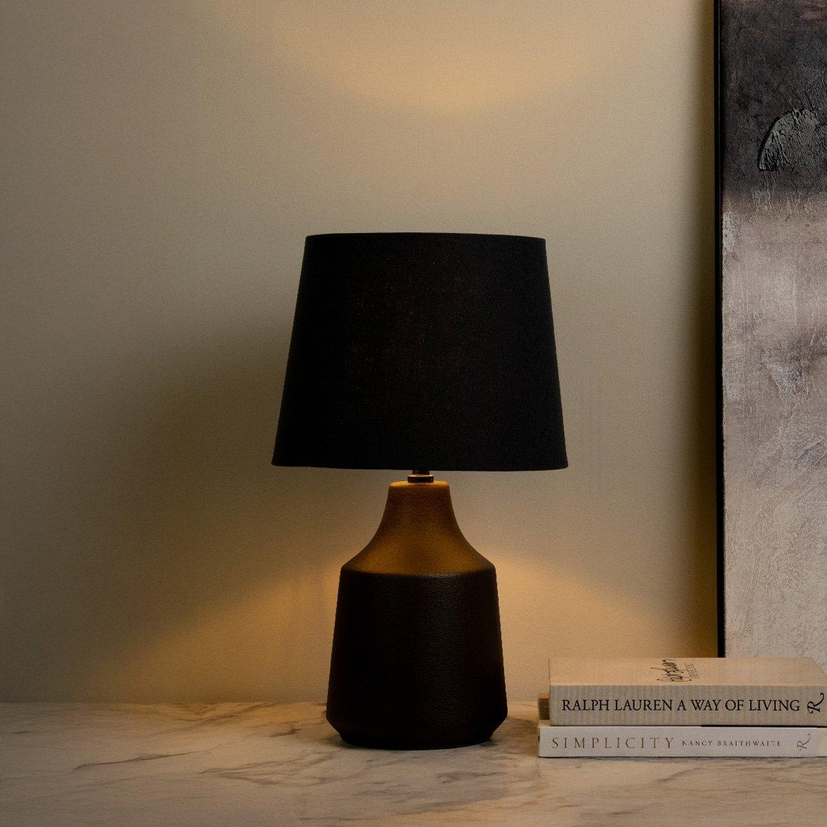 

Dakota ceramic table lamp grey 55 cm