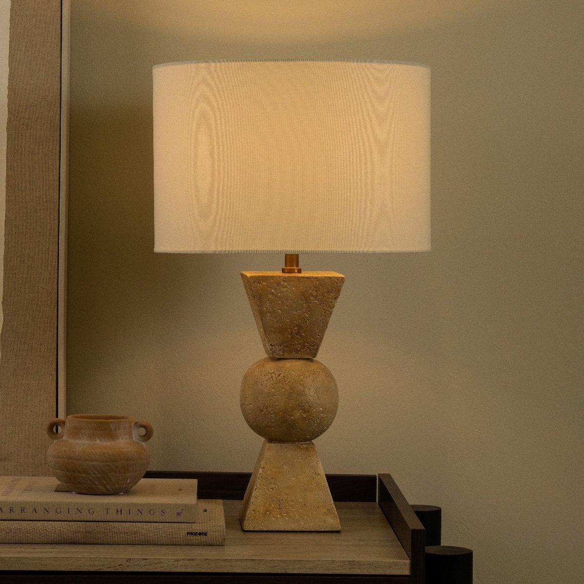 

Roar cement table lamp cream 64 cm