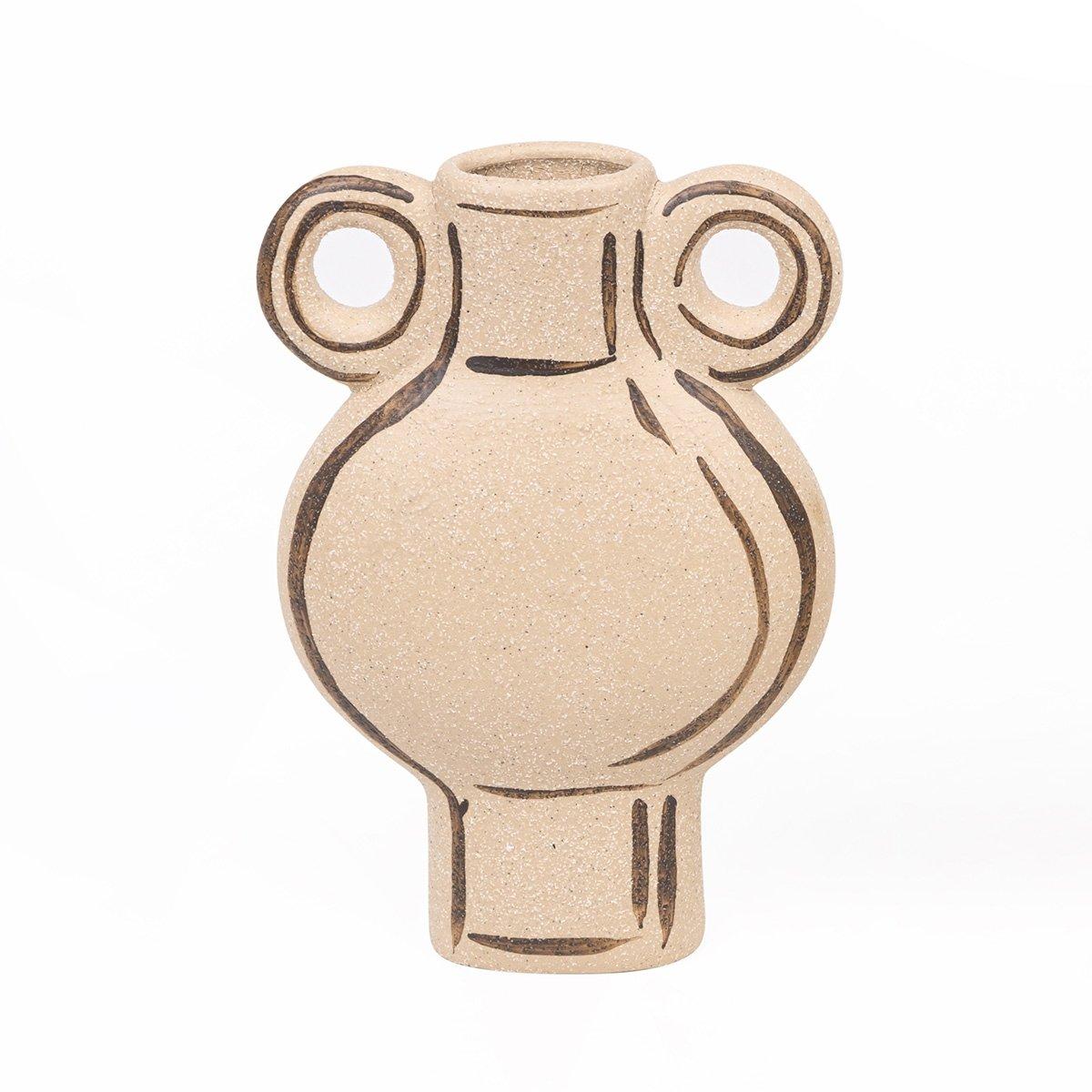 

Barry dolomite vase beige 13x6x18. 8 cm