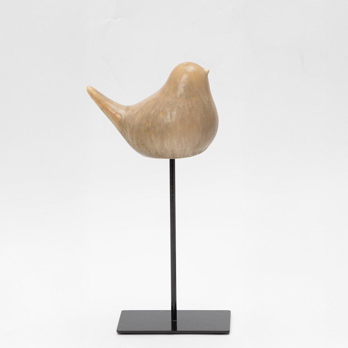 

Birdie dolomite stand deco brown 11x7x8. 3 cm