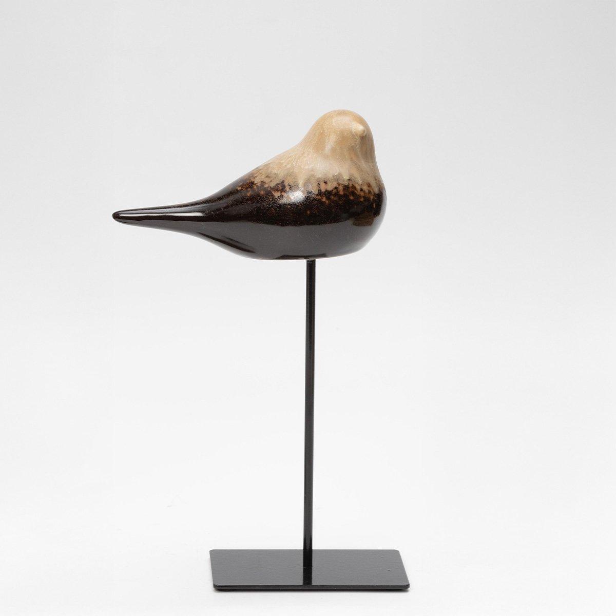

Birdie dolomite stand deco brown 13. 5x6. 5x7 cm