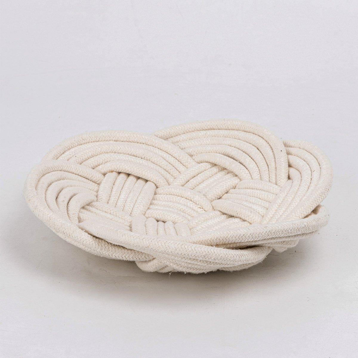 

Florie cotton rope plate white 22x22x10 cm