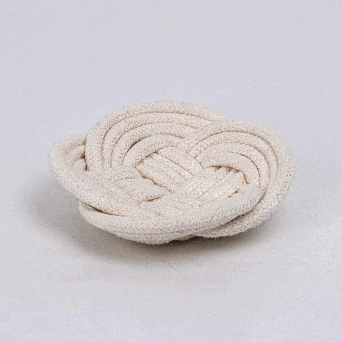 

Florie cotton rope plate off white 13x13x5 cm