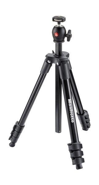 

Manfrotto compact light 131cm ball head tripod (mkcompactlt-bk) - black