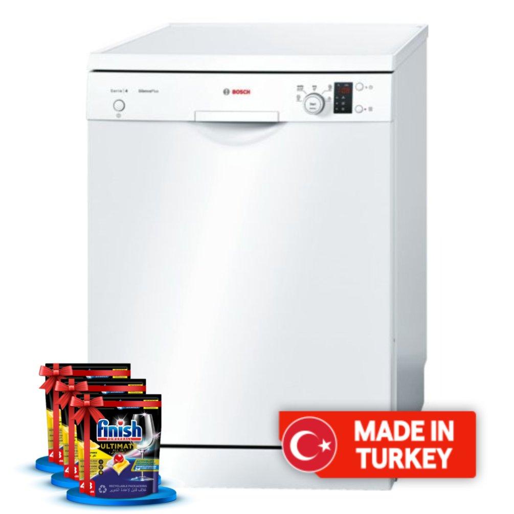 

Bosch free-standing dishwasher, 6 programs, 12 place settings, sms50e92gc - white