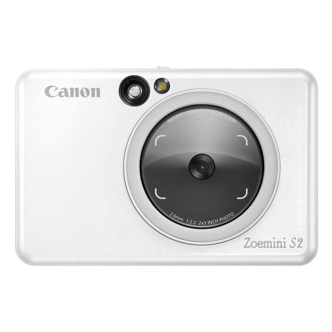 كاميرا كانون زيوميني إس2 مع طابعة الفورية أبيض