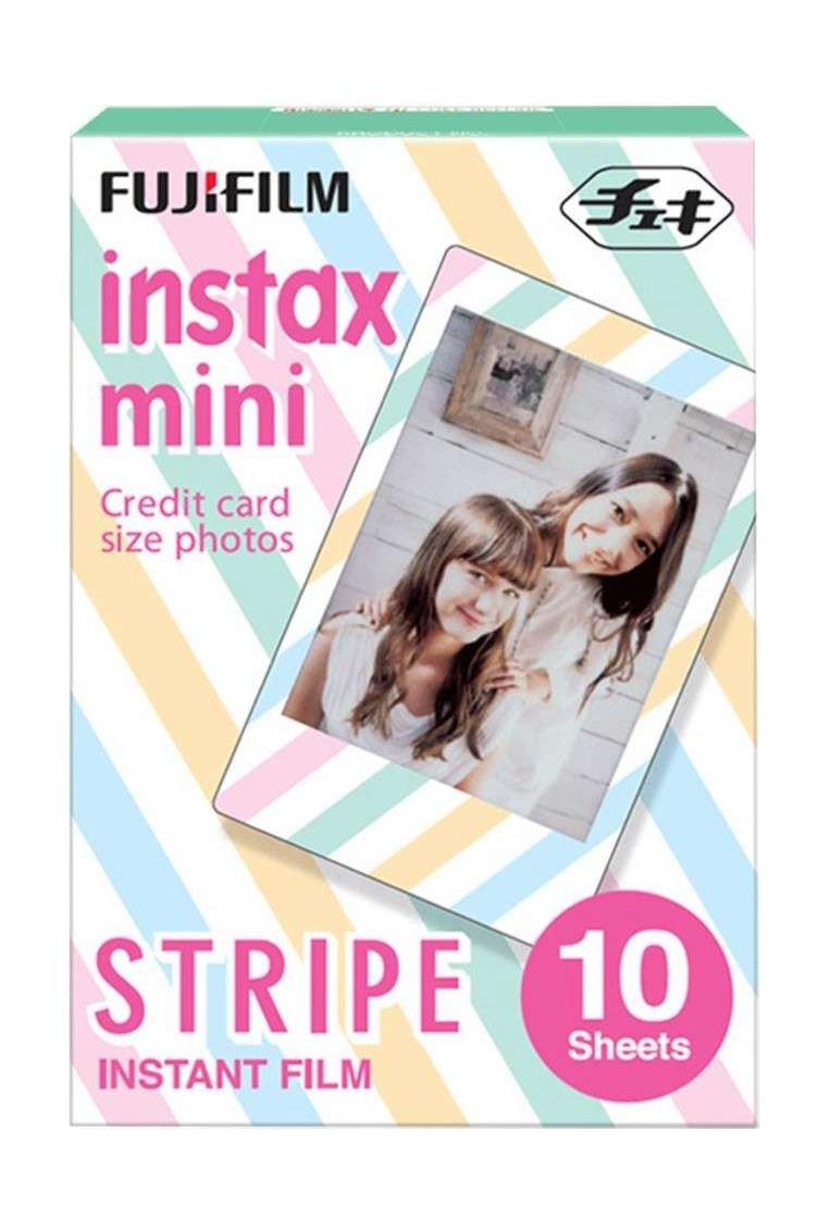 

Fujifilm instax mini stripe film – 10 sheets per pack