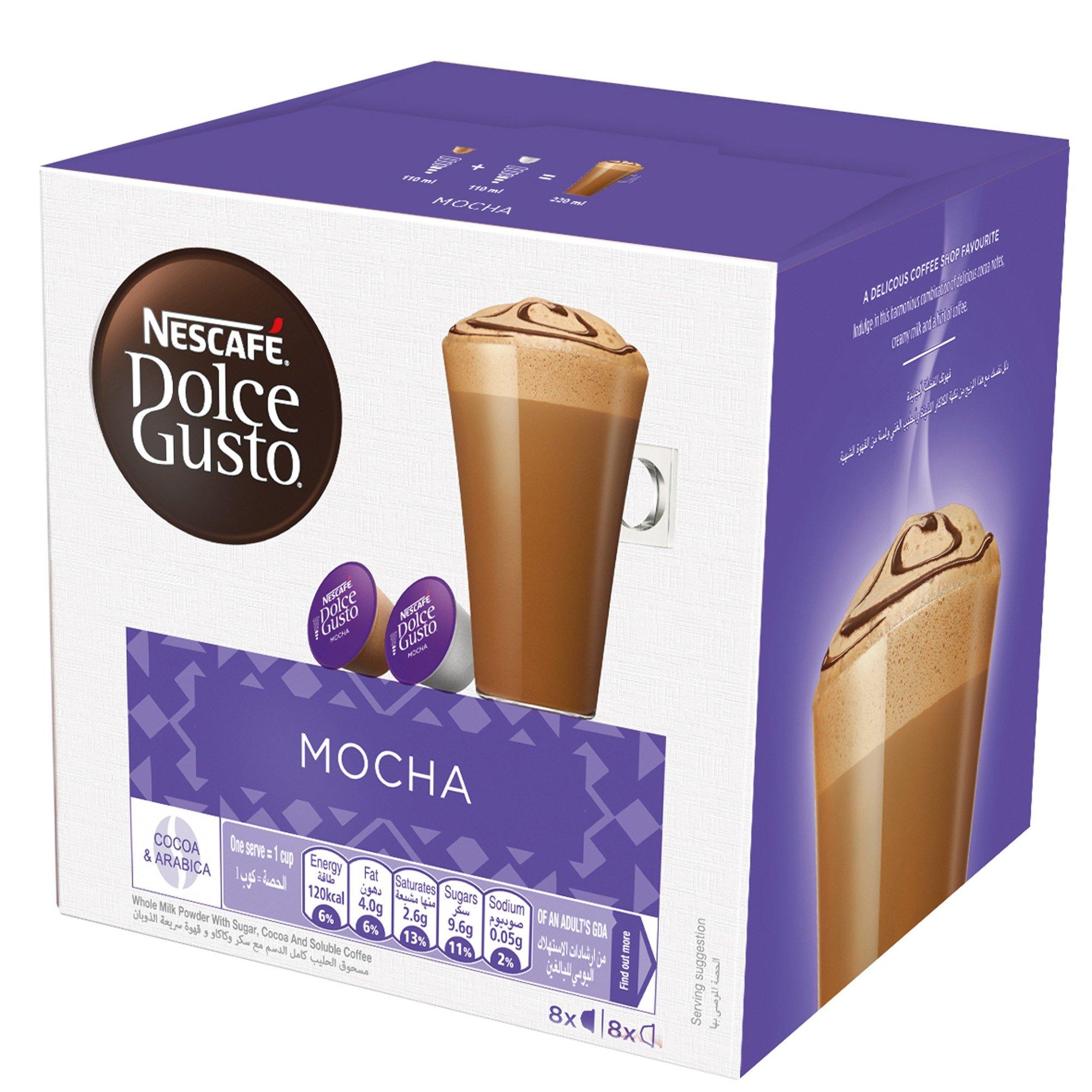 

Dolce gusto nescafe capsules – mocha flavor