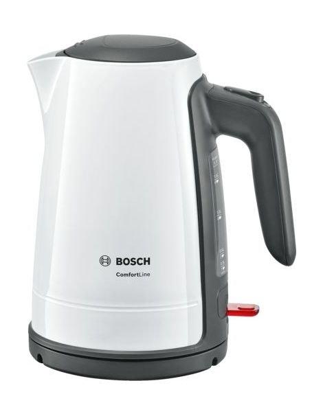 

Bosch 2600-3100w 1. 7l plastic body kettle (twk6a031gb) - white
