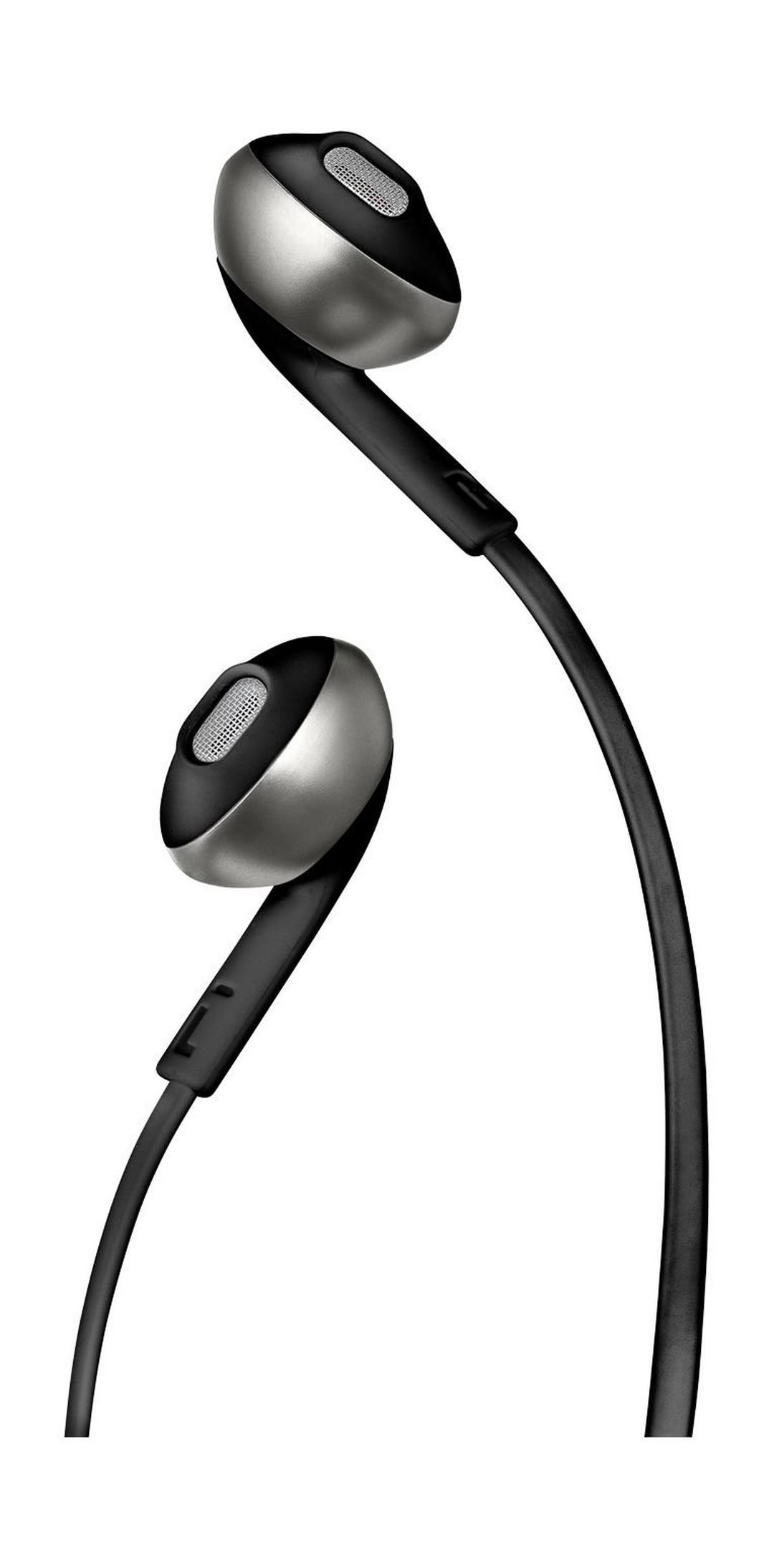 JBL T205 Wired Earphone With Microphone - Black