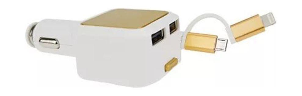 

Rtc 2-ports car charger + micro usb to lightning cable