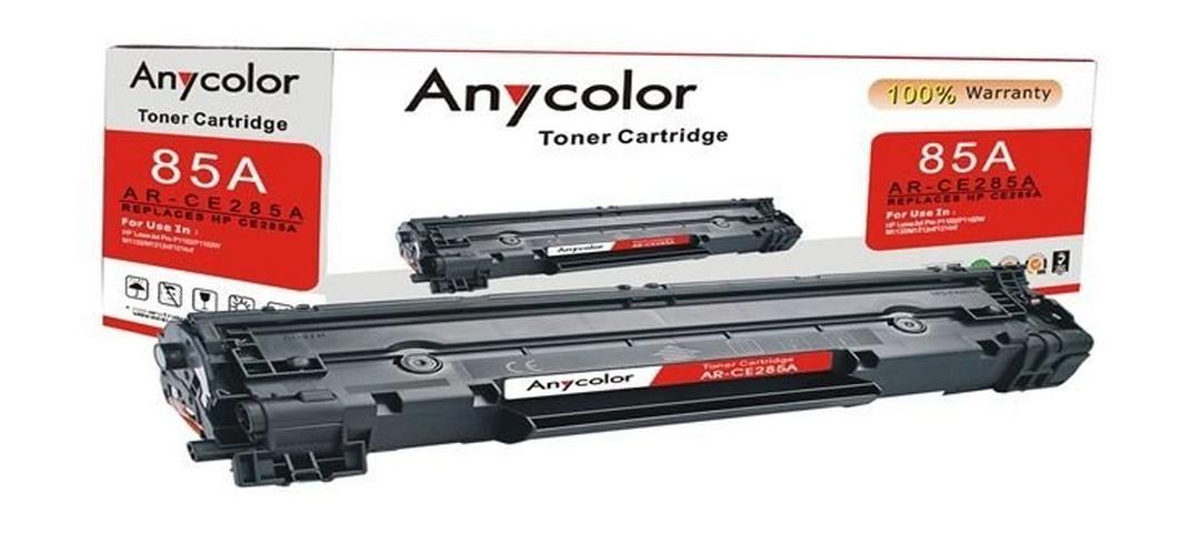 AnyColor 85A Black Toner 2100 Page Yield Printer Cartridge - AR-CE285A