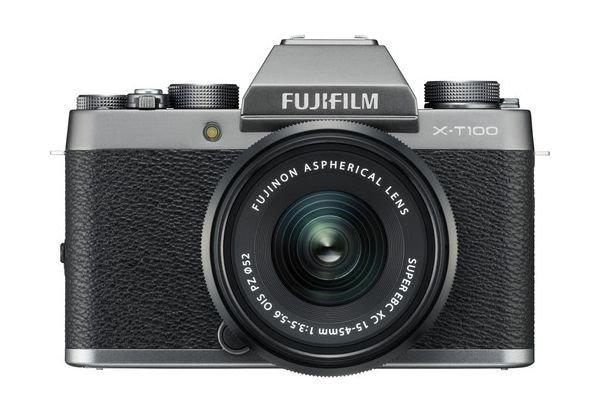 

Fujifilm x-t100 mirrorless digital camera w/ xc15-45mm lens - silver