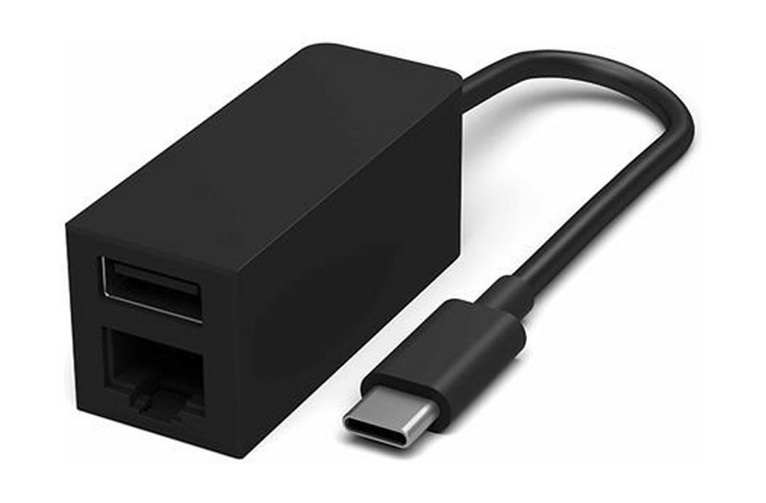 Microsoft Surface USB-C to Ethernet Adaptor - Black