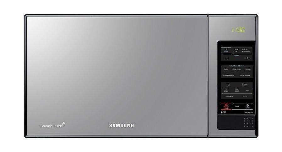 

Samsung microwave oven with grill 900w, 40l, mg402madxbb - grey