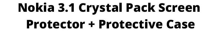 

Nokia 3. 1 crystal pack screen protector + protective case