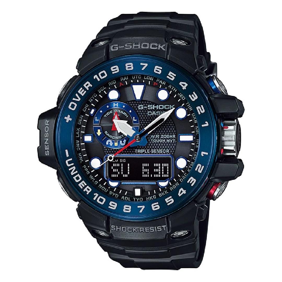 Casio G-Shock Analog / Digital Gents 44.9mm Resin Sport Watch (GWN-1000B-1BDR)