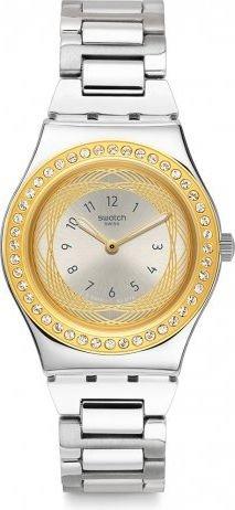 

Swatch 33mm analog ladies metal watch (swayls210g) - silver