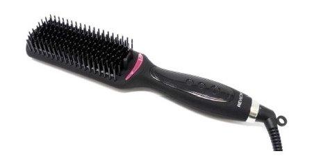 

Revlon hair straightening heated styling brush, 10 heat settings- rvst2168arb - black