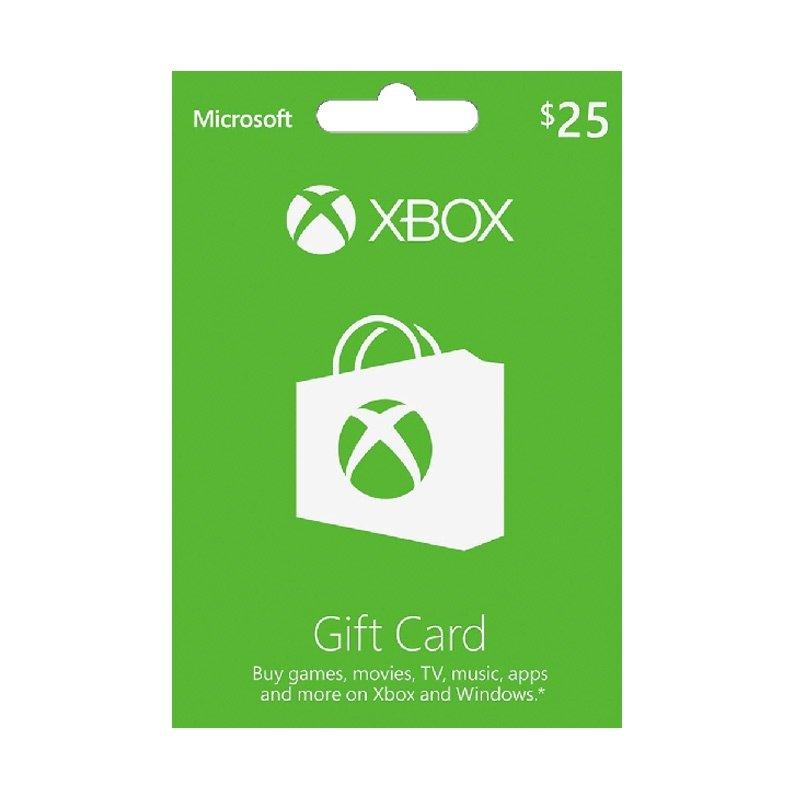 

Microsoft xbox live gift card $25 (us account)