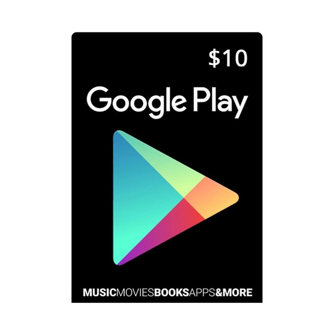 بطاقة جوجل بلاي الرقمية  - ١٠ دولار (حساب أمريكي)