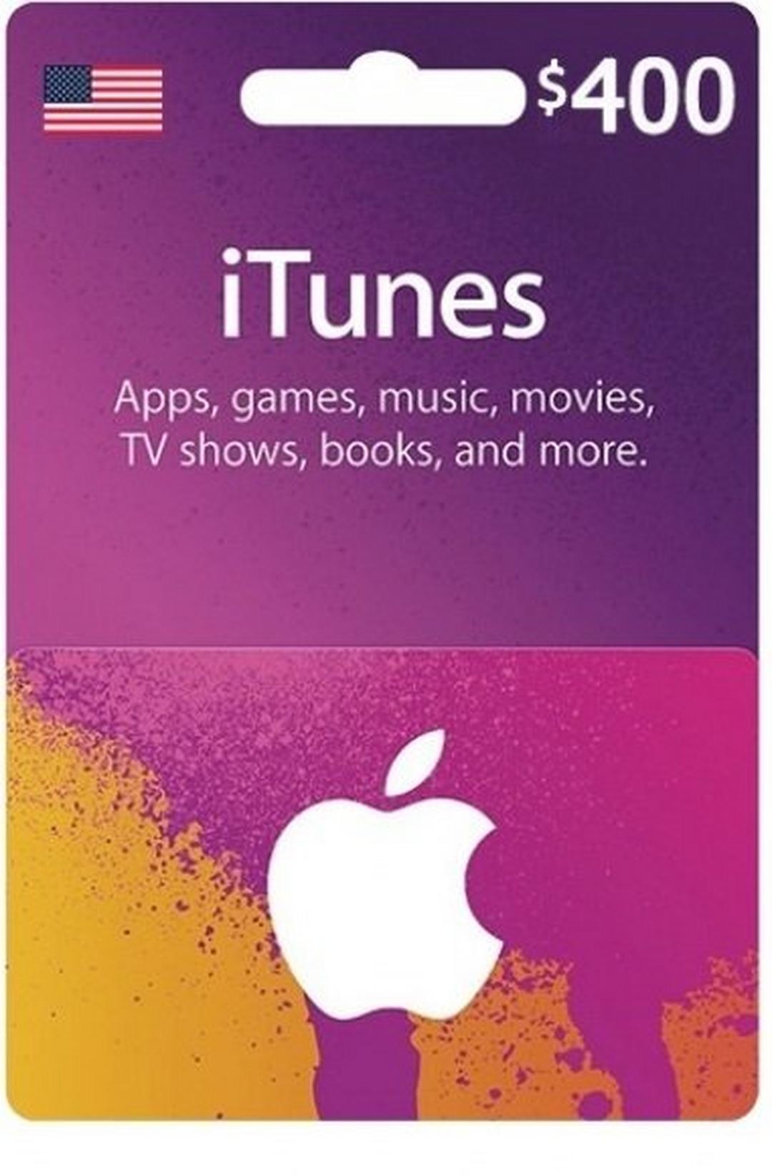 Apple iTunes Gift Card $400 (U.S. Account)