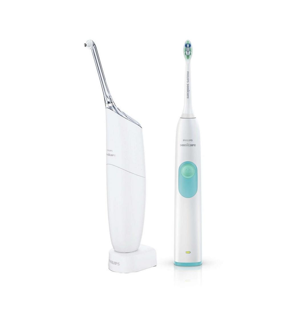 مضخة تنظيف الأسنان فيليبس سونيكير برو + فوهات التنظيف الإصدار الثالث