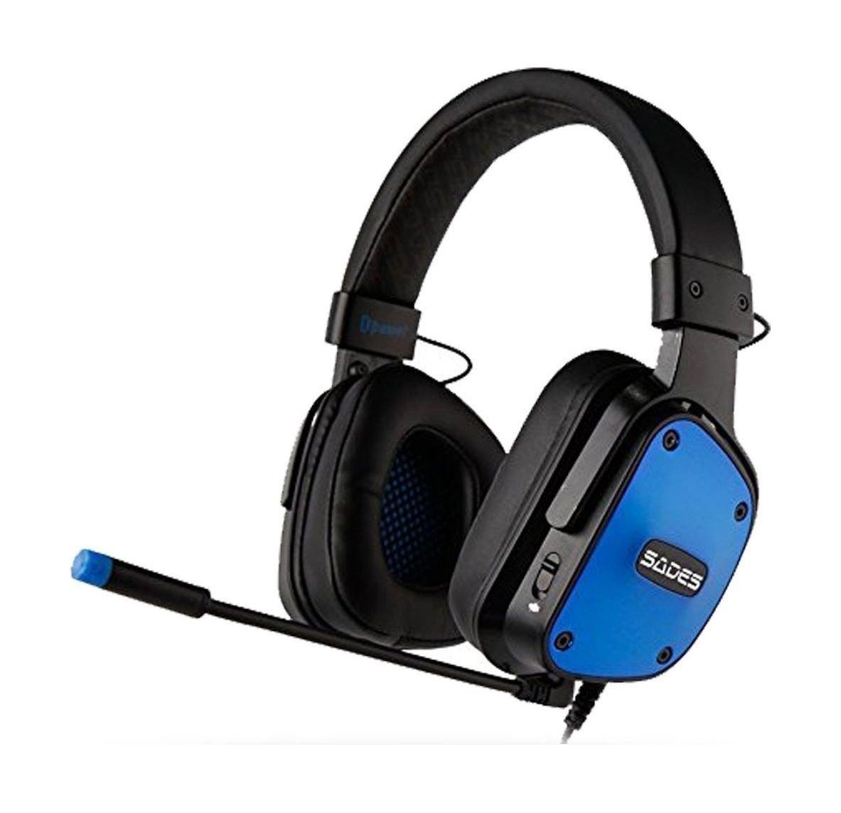 

Sades dpower gaming headset - black/blue