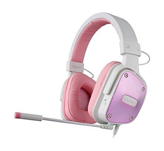 

Sades dpower gaming headset - pink