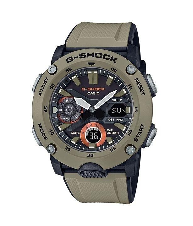 

Casio g-shock analog-digital gents rubber watch (ga-2000-5adr)