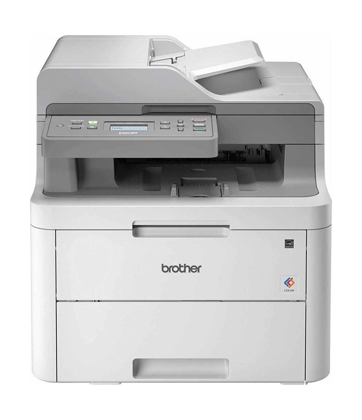

Brother wireless colour led laser 3-in-one duplex mobile print adf, dcp-l3551cdw - white