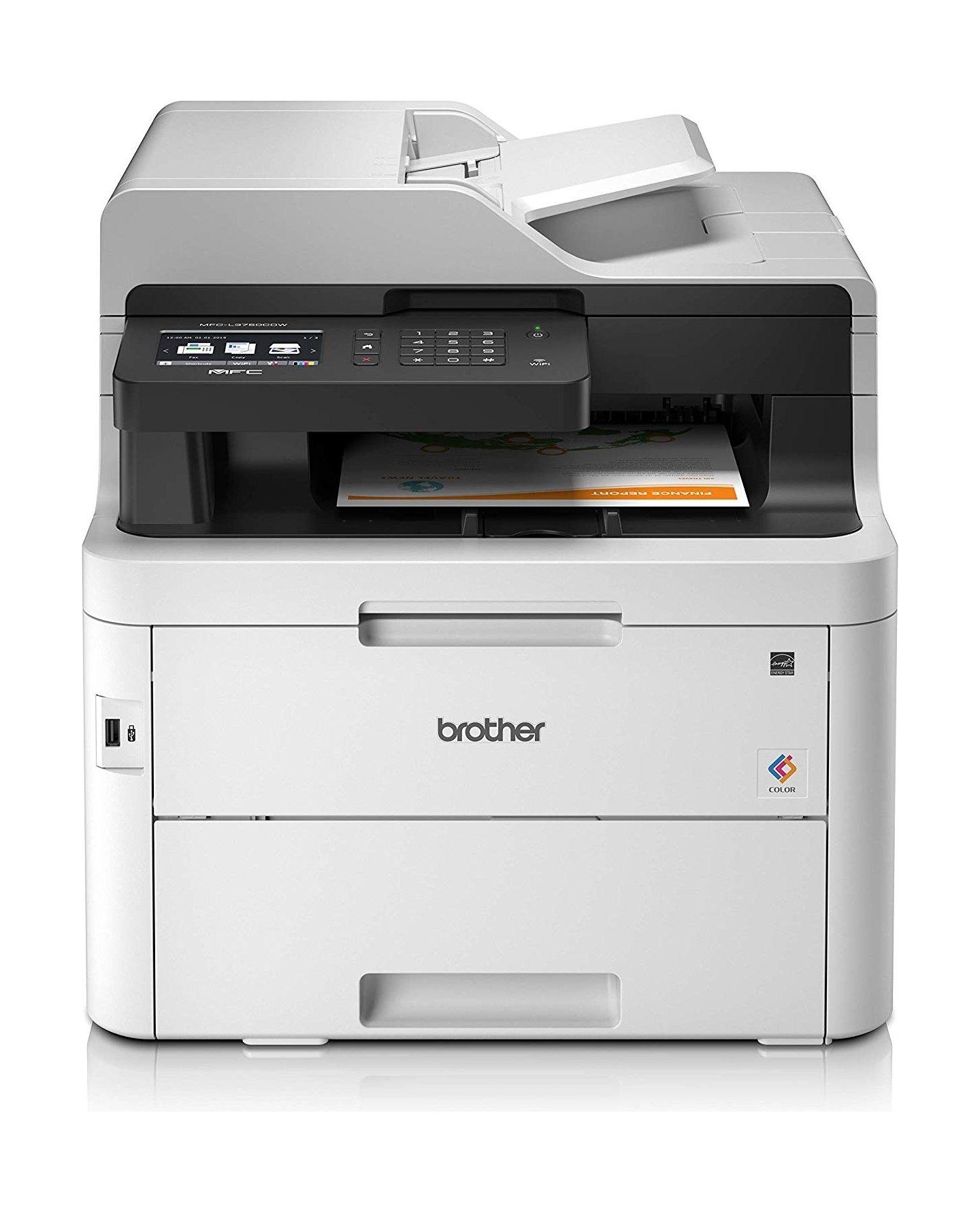 

Brother 4-in-1 wired and wireless colour led laser printer, mfc-l3750cdw - white
