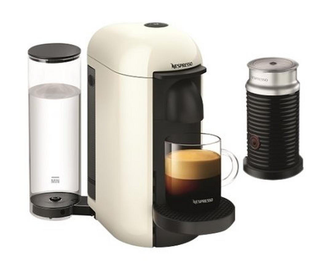 Nespresoo Vertuoline Coffee & Espresso Maker with Aeroccino plus Milk Frother – White (VLB-GCB2-GB-WH-NE1 NE)